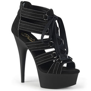 Platform Lace Up High Heel Shoes